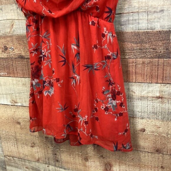 ASOS Oriental Red Cherry Blossom NWT Dress - Picture 3 of 7